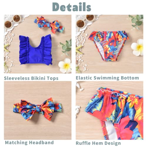 Aalizzwell Infant Baby Girl Bikini Swimsuit with Headband4