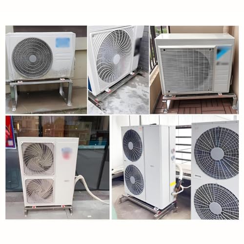 Soporte de suelo para aire acondicionado mini split estante de acero inoxidable para bomba de calor 3