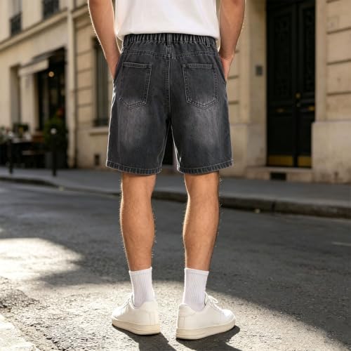 Short large court stretch pour homme en jean d'été léger contre la chaleur - 4