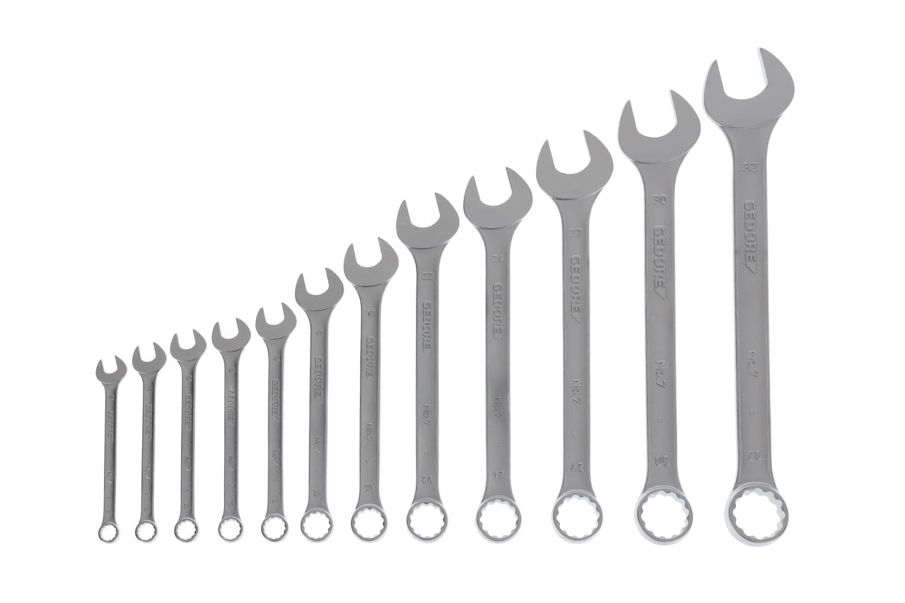 GEDORE 7-080 Combination Spanner Set 8 pcs 8-19 mm