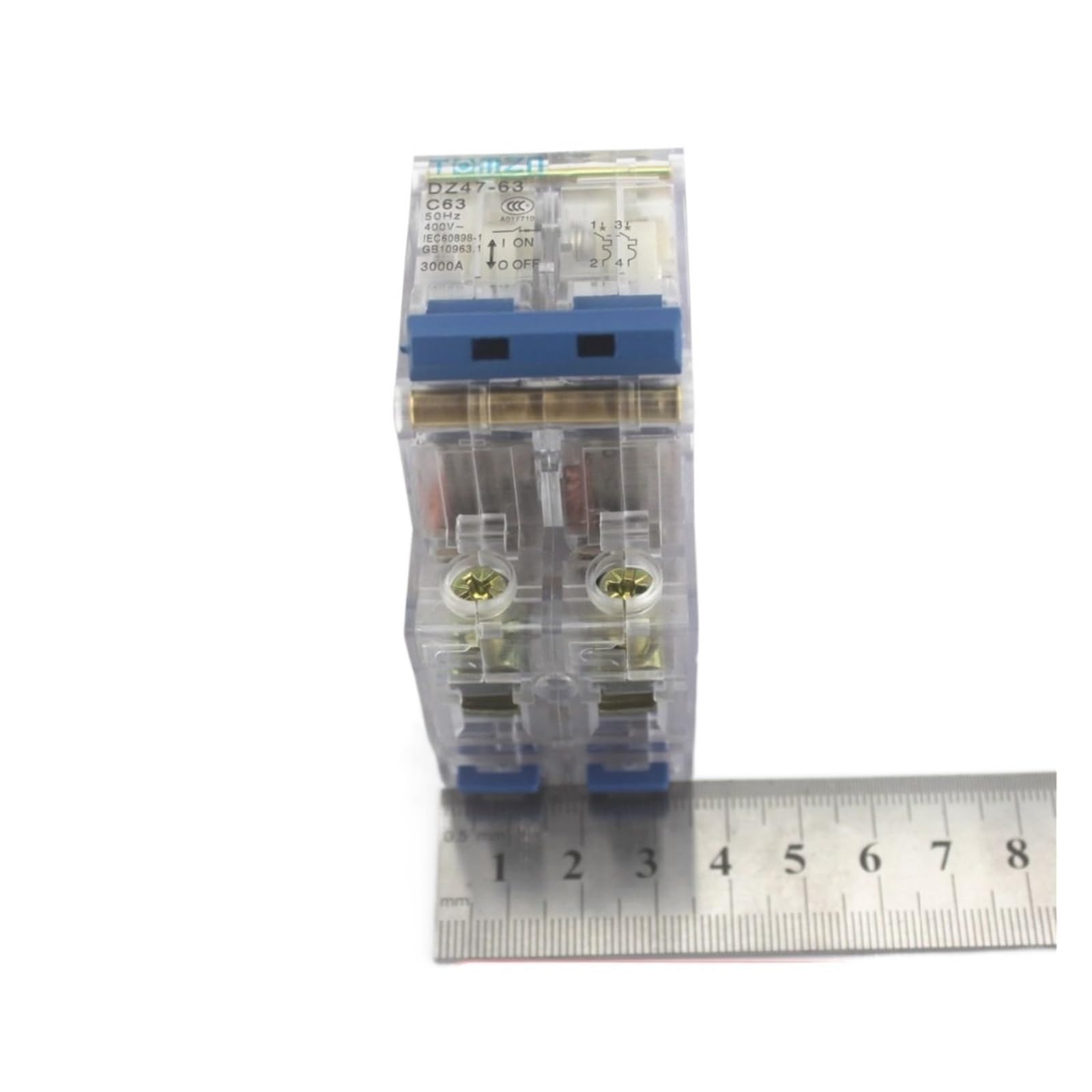 Mini disyuntor 2P 20A automático con caso transparente DP residencial