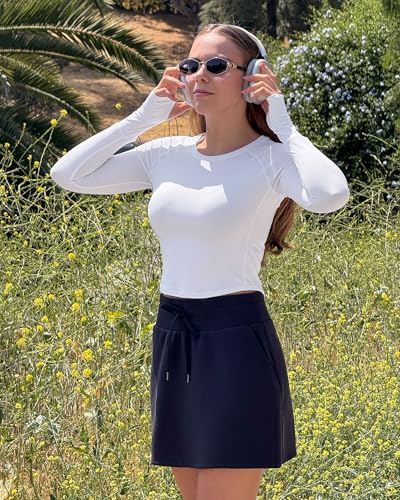 G4Free UPF 50+ Rash Guard for Women Long Sleeve Workout Tops Lightweight Crop Length Sun Shirts UV Protection Athletic Hiking3