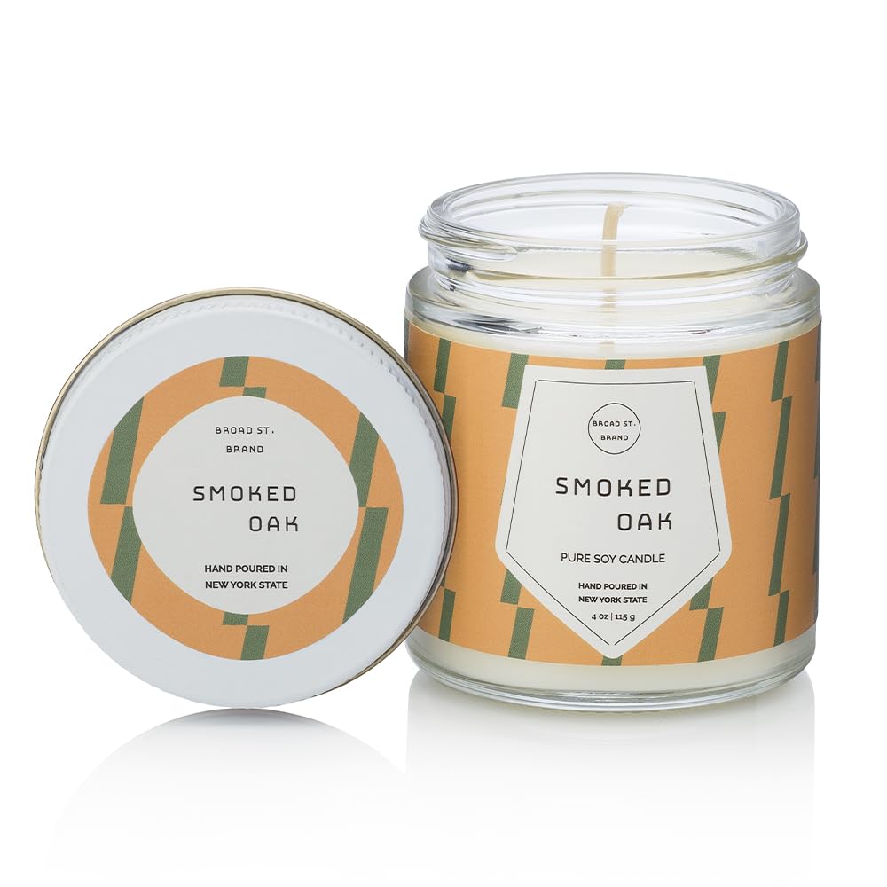 KOBO Smoked Oak Candle (4 oz) | Pastiche Collection | 100% Pure Soy Candle | All Natural Scented Candle, Hand-Poured in USA | 20 Hour Long Burning Candles | Decorative Candles, Scented Candles