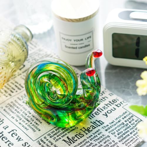 QFkris 4.4inch Blown Glass Snail Figurine Collectibles by QFkris - Image 6