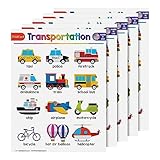 Transportation Chart for Preschool to Grade 1 Kids – Bright and Colorful Educational Visual/Learning Aid Poster Decoration for Classroom or Home | Glossy Durable Cardstock | 8.5