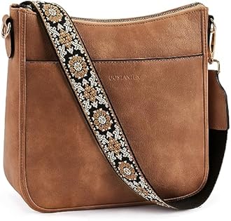 BOSTANTEN Purses For Women Leather Handbags Crossbody Purse Ladies Hobo Shoulder Bag with Adjustable Strap
