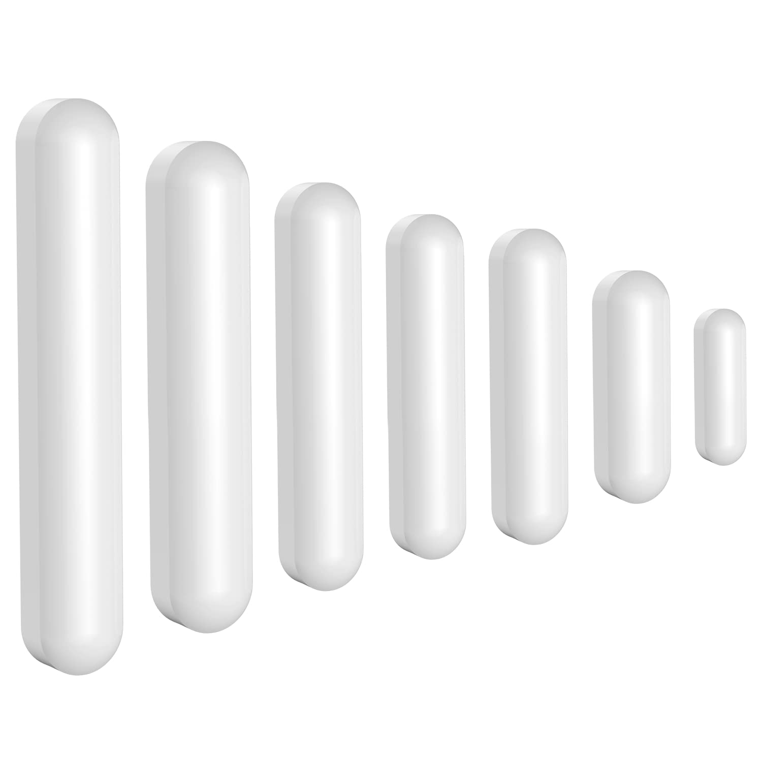 FunChem Set Bastoncini di agitazione, Bastoncini di agitazione magnetici Rivestiti in PTFE, Bianco, per agitatori da Laboratorio, Dimensioni Miste, Confezione da 7