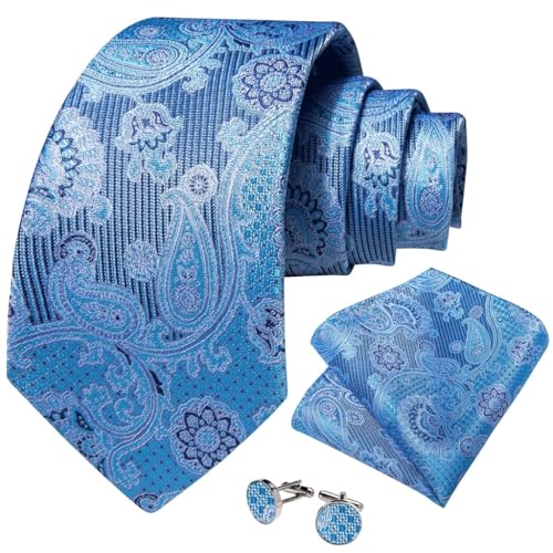 Corbata Paisley Floral de Seda para Hombre miniatura 1