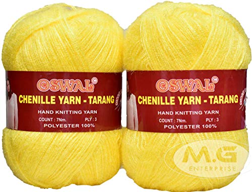 Image of M.G Knitting Wool Yarn, Soft Tarang Feather Wool Ball Kacha Pila 200 gm Best Used with Knitting Needles, Soft Tarang Wool Crochet NeedlesWool Yarn for Knitting. by M.G