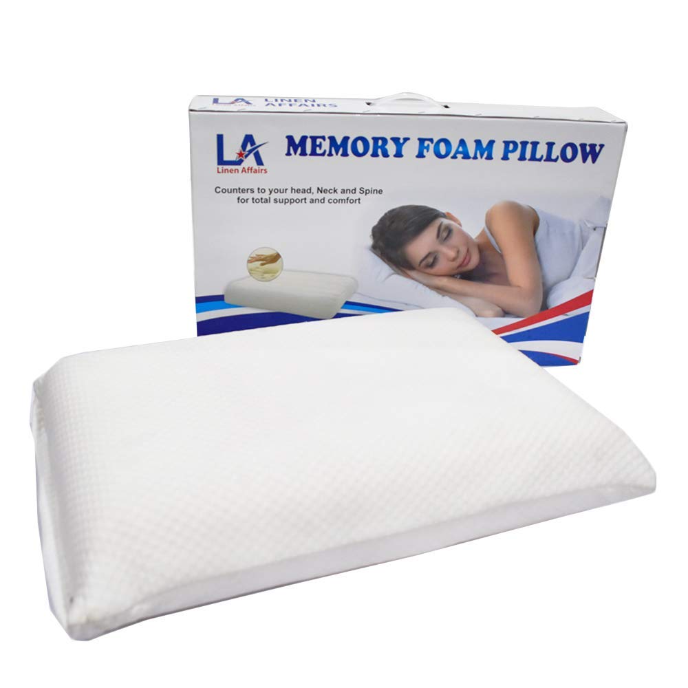 Cottington Lane Memory Foam Pillow for Sleeping, Neck and Back Support with Removable Cover, 22" X 15" X 3 ", White, 1 Pillow and 1 Pillow Cover… (B07X3JJDVR) Amazon Price History, Amazon Price Tracker