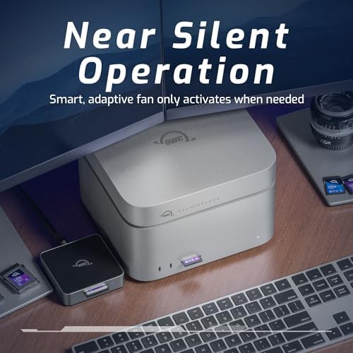 OWC StudioStack Enclosure Thunderbolt 5 Dual-Drive Hybrid Storage and Connectivity Hub that Perfectly Stacks with Mac Studio and 2018-2023 Mac minis. Also Compatible with Other Mac and PC Devices. - 5