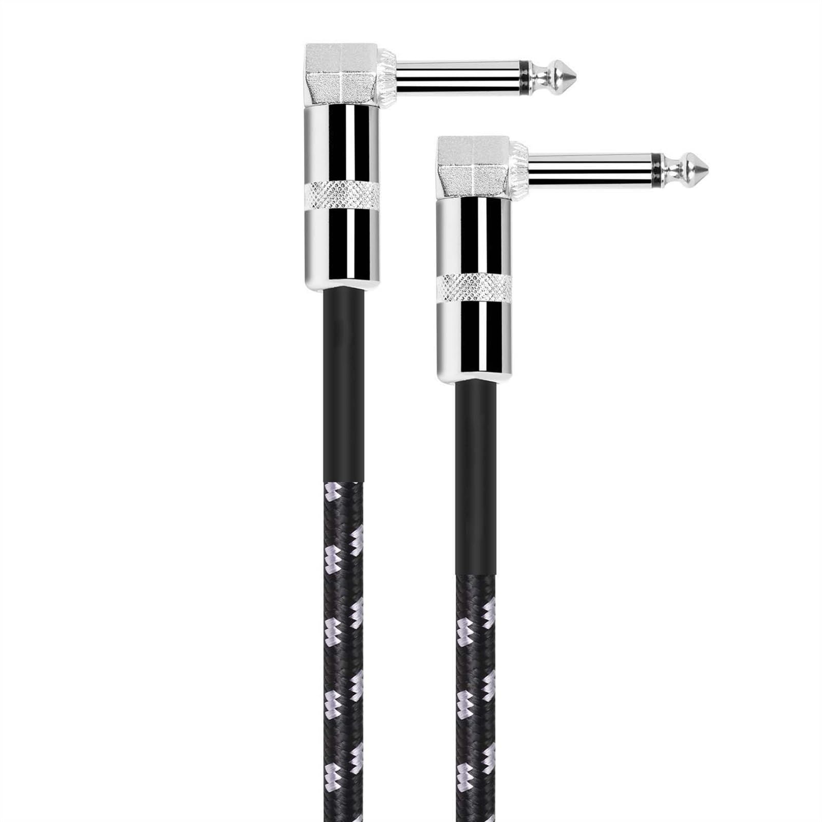 kabel audio do gitary Instrument Kątowy Jack 6.35mm Kabel Pozłacany 1m 2m 3m 6m 10m Męski Na Męski Kabel (Color : B-5m)