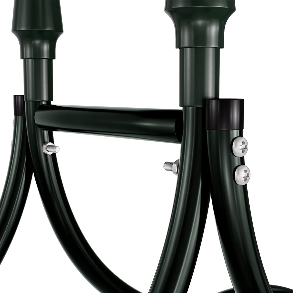BAKAJI Arco da Giardino Supporto per Rose Piante Rampicanti in Metallo 140-170 x 38 x 240H cm Colore Verde Scuro