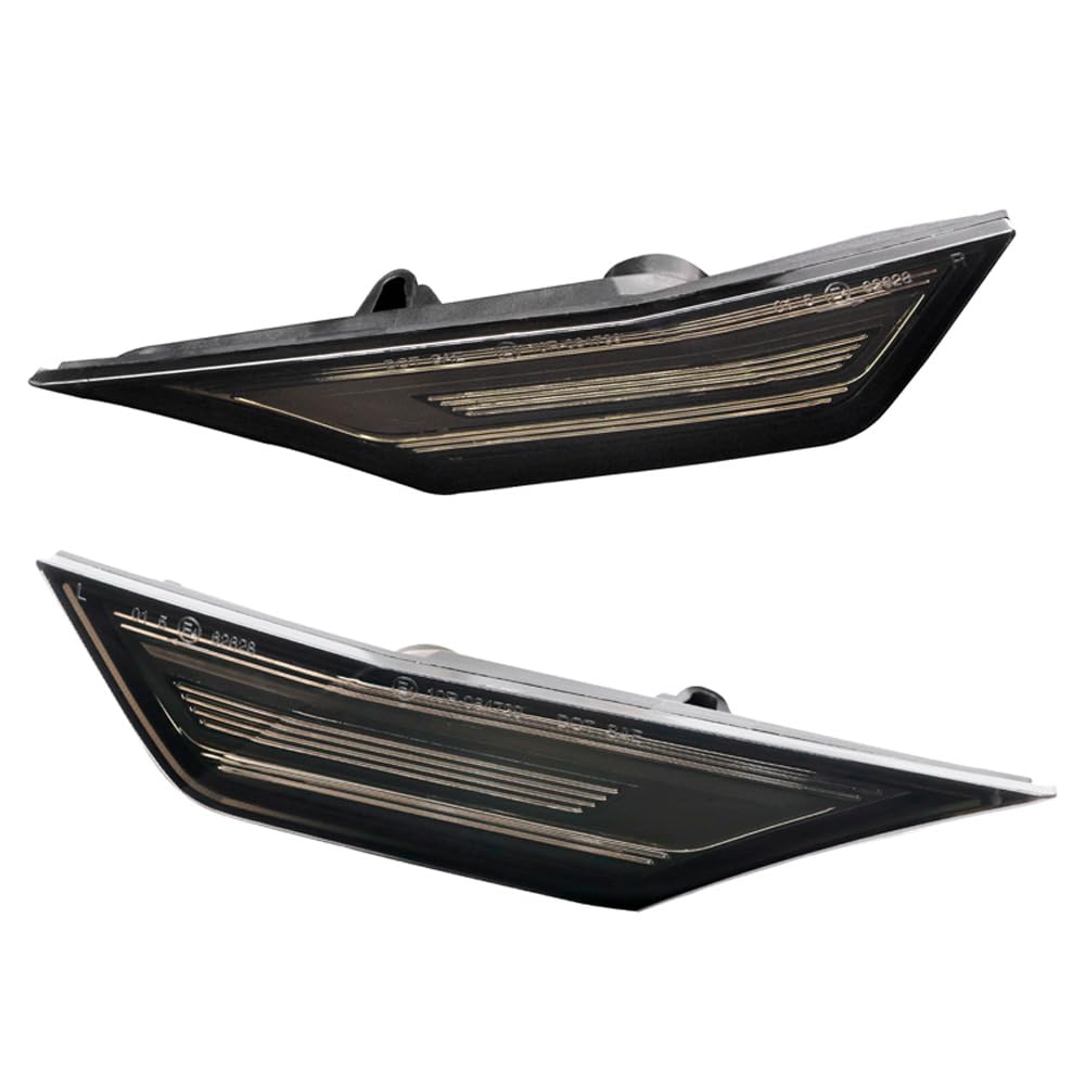 Set di indicatori di direzione laterali LED - compatibile con Honda Civic X 2016-2022 - Grigio - incl. luci dinamiche & luce di posizione