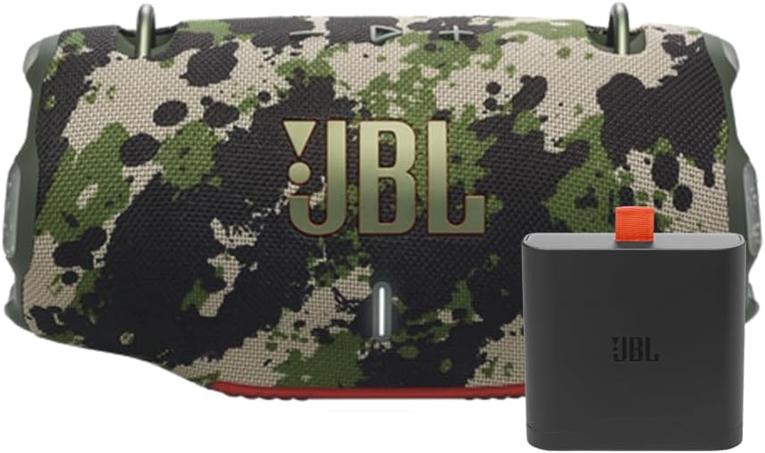 Xtreme 4 Bluetooth Speaker Bundle with Shoulder Strap and Additional Battery 400 (Camo)