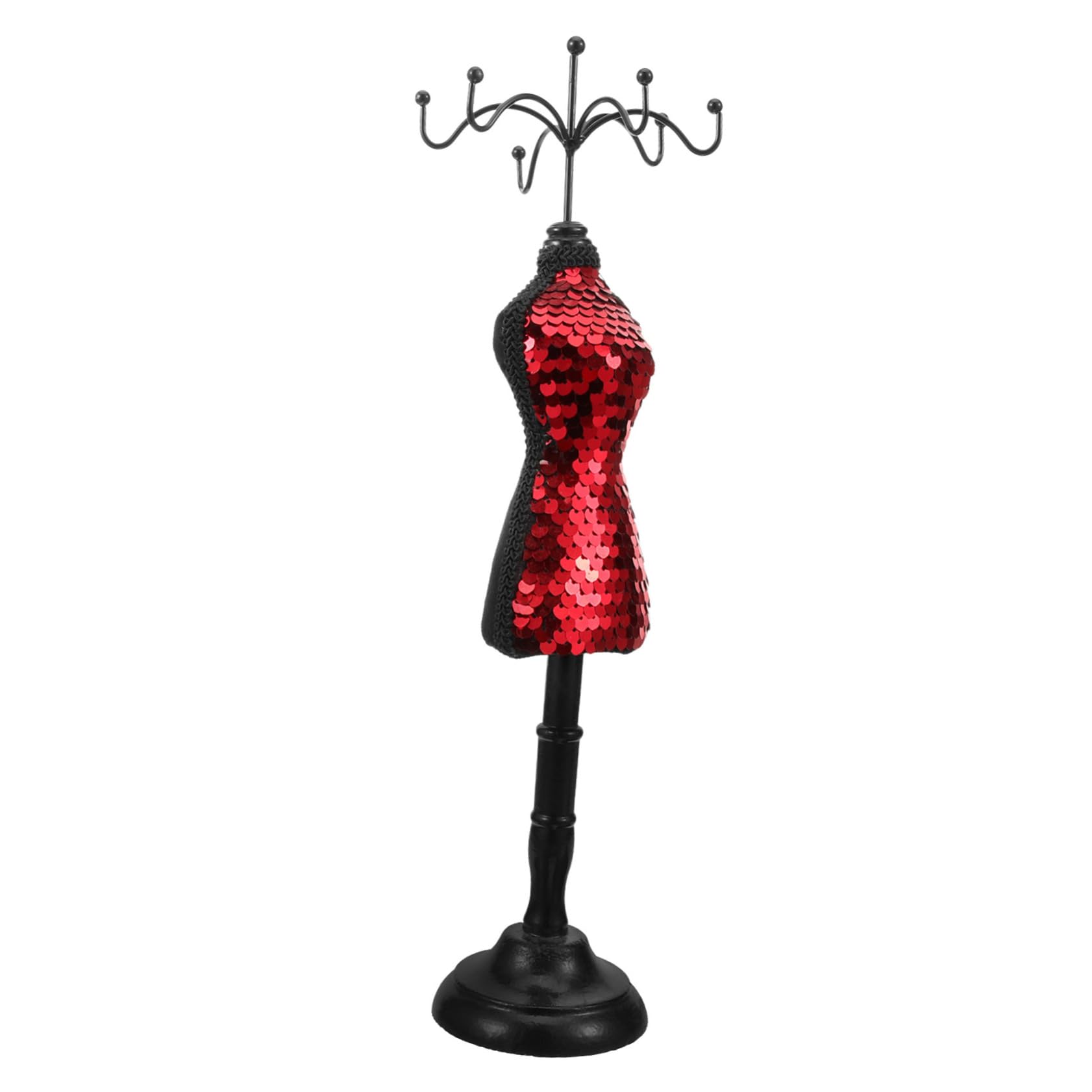 Ipetboom Earring and Necklace Display Stand Sturdy Rack Sequins Decor Easy to Maintain for Celebrations