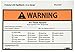 NMC WGA36AP Arc Flash Label, Legend "WARNING Arc Flash Hazard Appropriate PPE Required", 5" Length x 3" Height, Pressure Sensitive Vinyl, Orange/Black on White (Pack of 5)