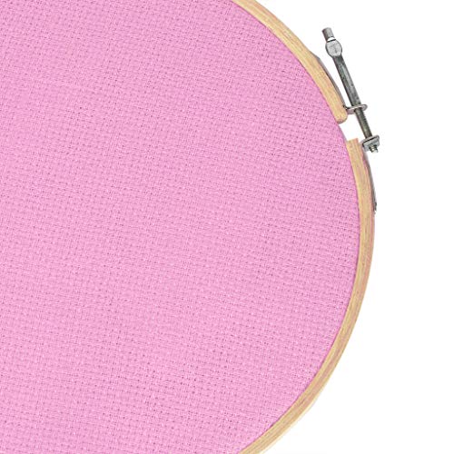 Image of Asian Hobby Crafts Matty Fabric for Embroidery, Cross Stitch, and Knitting, Sewing Fabric, DIY Cross Stitch Projects, (Size : 1 X 1 Meter, Color - Baby Pink)