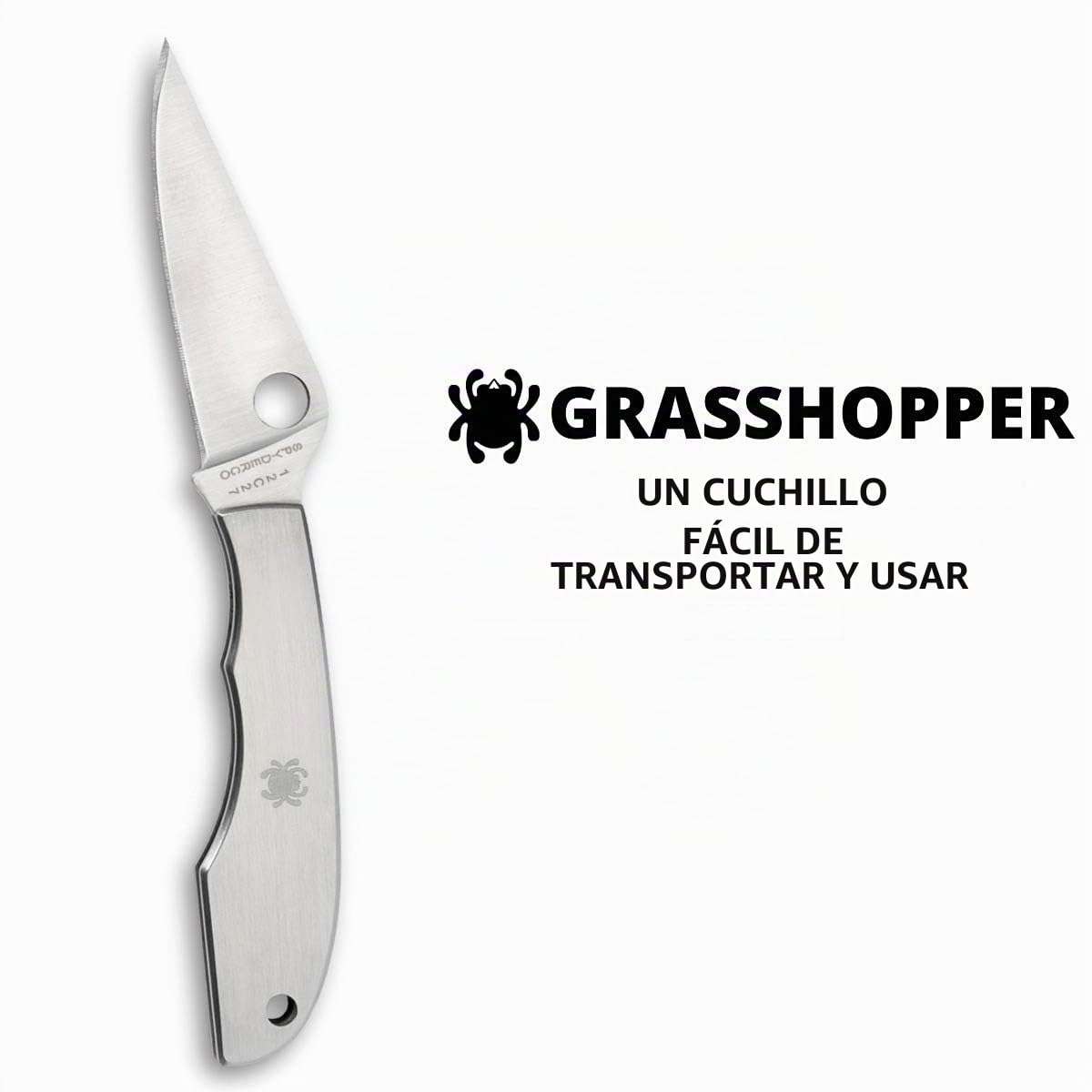 Grasshopper - Mango: Acero inox._Filo: Liso