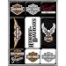 Harley Davidson Logos Set Of 9 Mini Fridge Magnets (na)