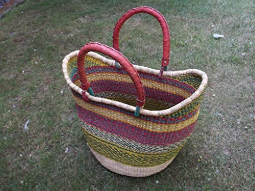 Einkaufstasche, Afrikakorb, Bolgakorb, Korbtasche aus Steppengras, aus...