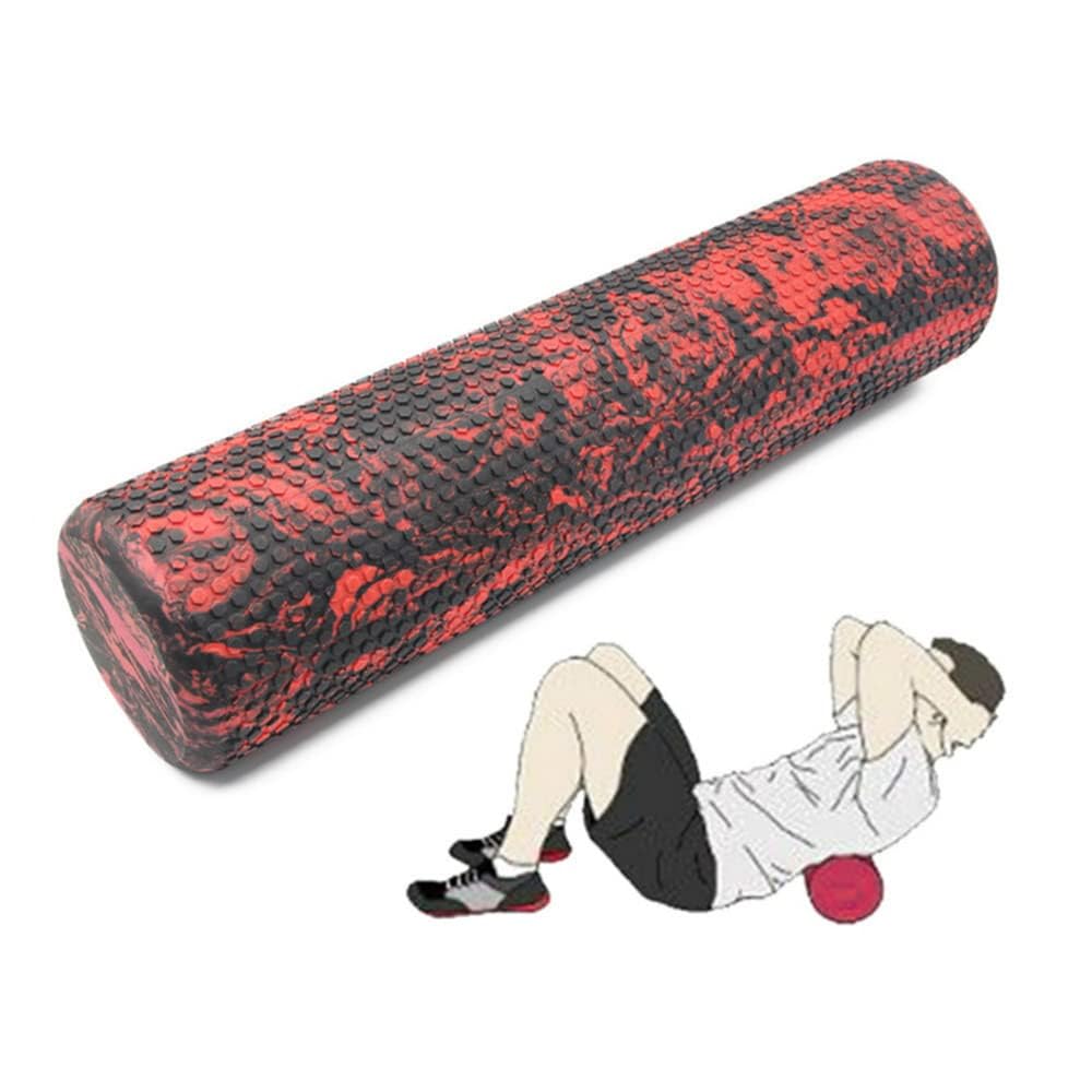 Faszienrolle mit 3D-Texturmassage, Foam Roller zur Muskelverspannungen lindern, mittlere Härte Selbstmassage Fazienrolle für rücken wirbelsäule rücken Beine,60cm