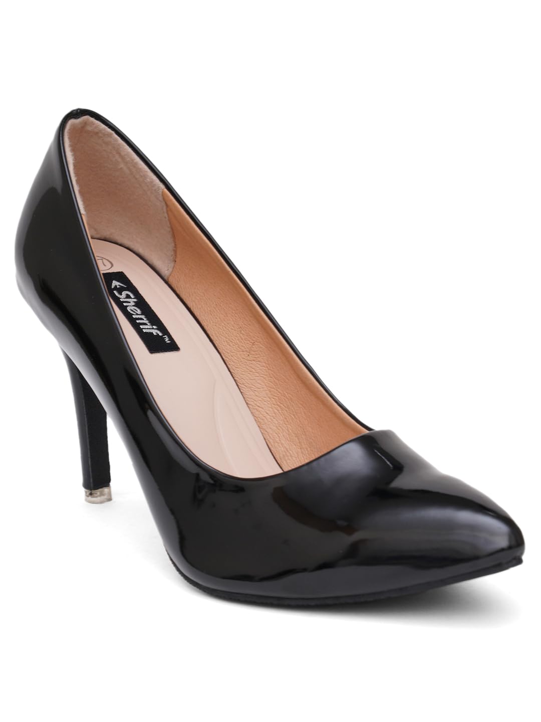 SHERRIF Womens Black Stiletto Heel Pumps (SF-2993-P-BLACK-40) (B0CD47LRQL) Amazon Price History, Amazon Price Tracker