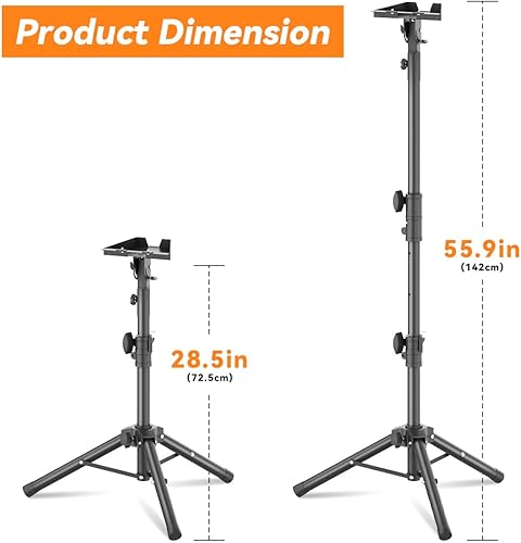 Miniatura 9 de Starlink Mount Gen 3, soporte de trípode Starlink con adaptador de montaje, altura ajustable, montaje de trípode Starlink Gen 3, ajuste de ángulo de