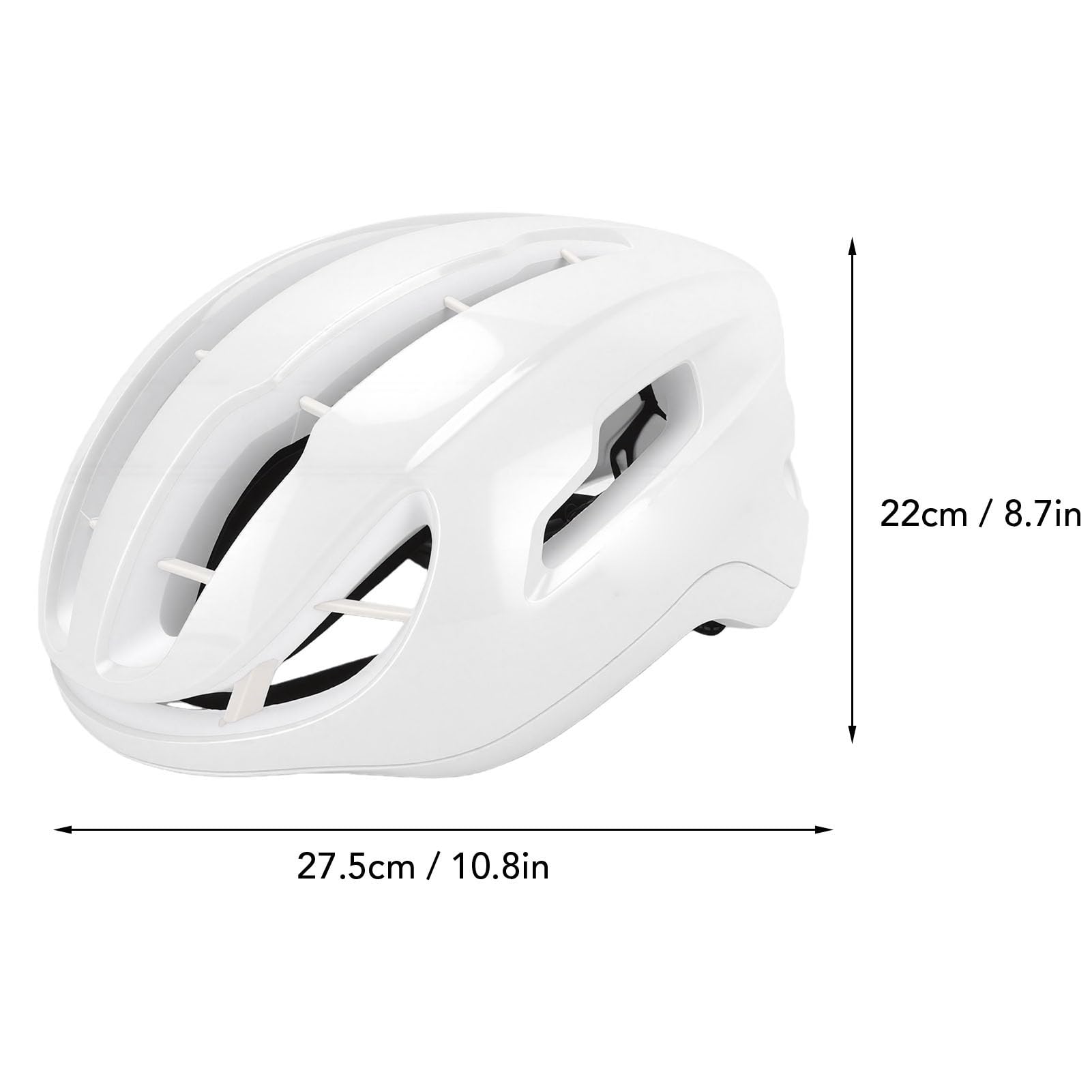 Casco de Ciclismo Ajustable Blanco Brillante Protección Elegante para Hombres Mujeres Ciclismo de Montaña de Carretera