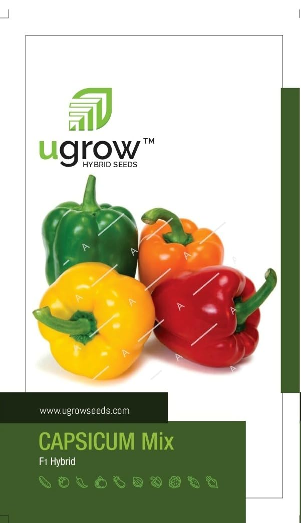 Gardenify India Capsicum Mix Vegetable Seeds (25 Seeds/packet)