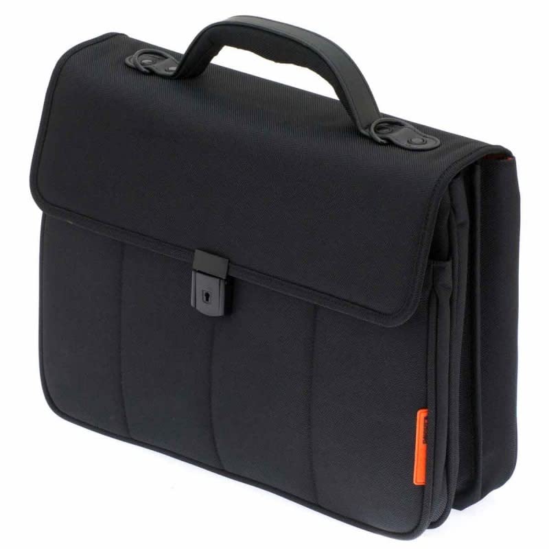 Davidts BRIEFCASE 41cm Double + Front Pocket The Davidt's Chase Black (Noir)