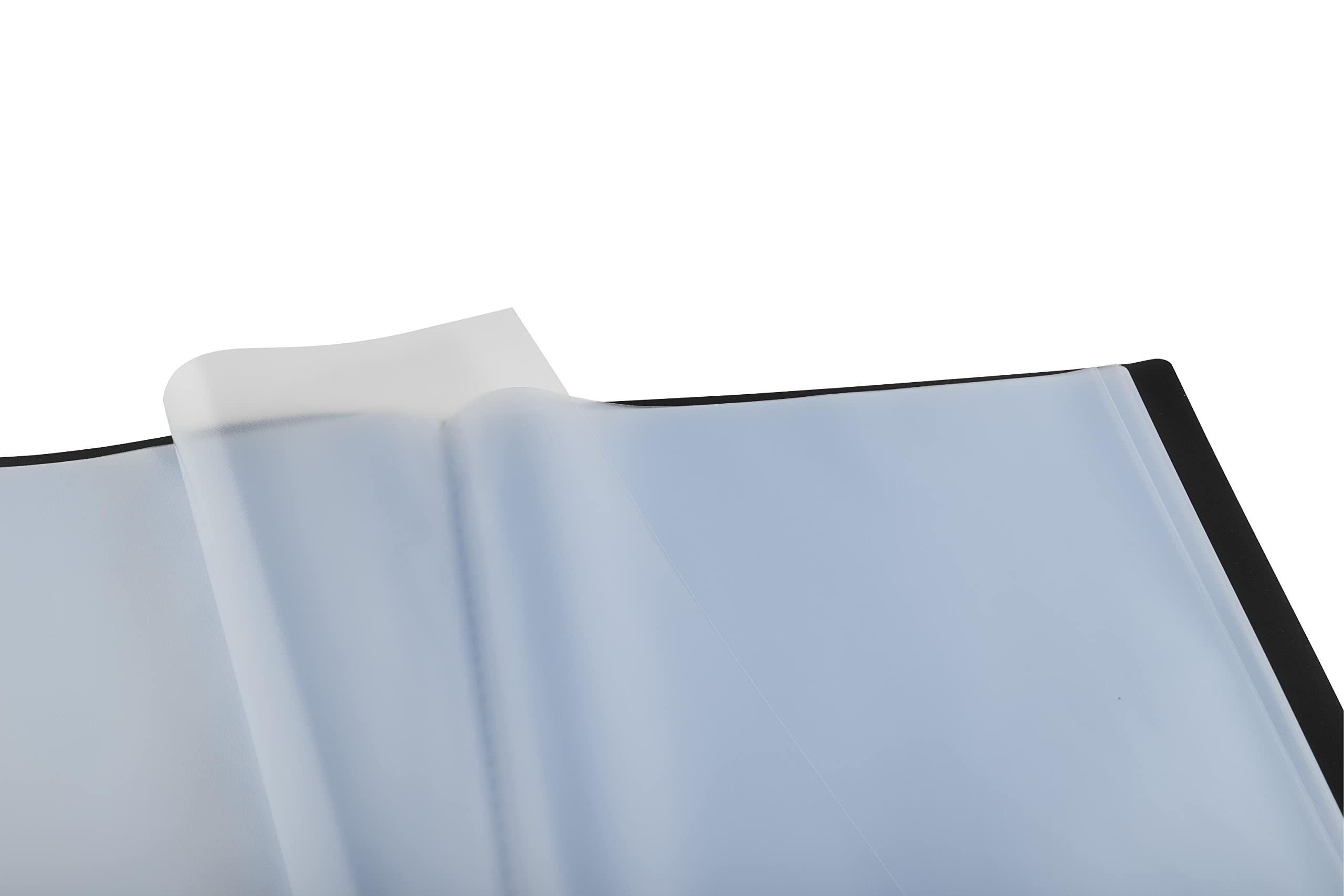 Exacompta 8er Pack 85101E Premium Sichtmappe aus blickdichten Kunststoff DIN A4 mit 100 Klarsichthüllen, 200 Sichten, perfekt für die Schule und das Büro Aktenhülle, Prospekthülle, schwarz