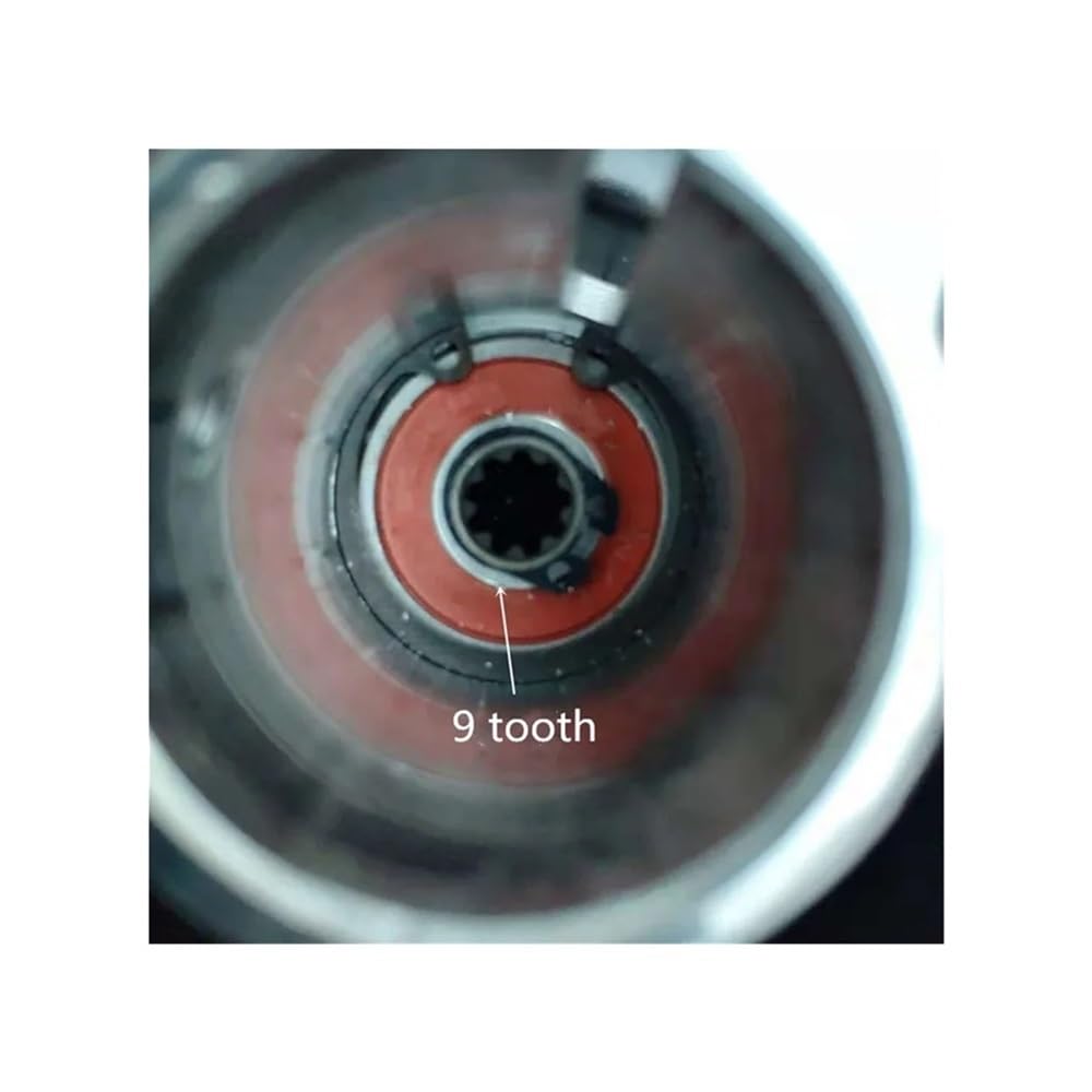Reductor de Caja de Engranajes for Cabezal de desbrozadora de 26 mm y 9 estrías, Compatible con 52 CC, 5 en 1