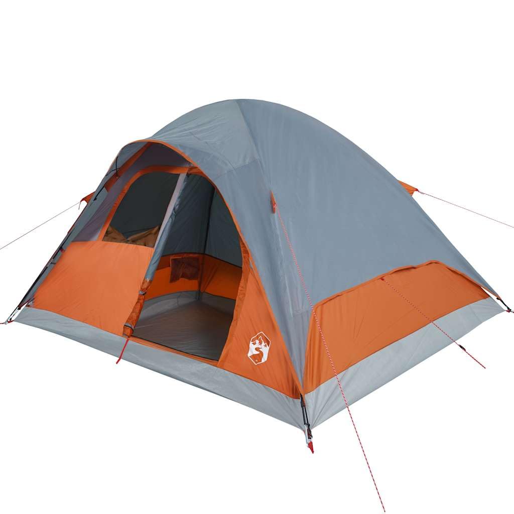 Tenda Familiare a Cupola 6 Persone Verde Impermeabile