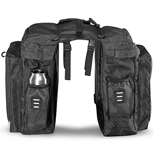COTEetCI Bicycle Trunk Bag Multifunction Waterproof Pannier Bike Rear Seat Bag Cycling Cargo Carrier Saddle Rack Bag with Carrying Handle