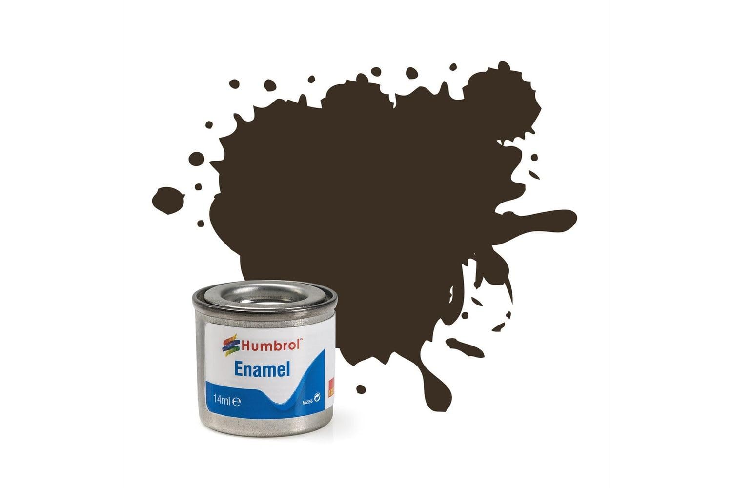 Humbrol Enamel Paint 14ML No 10 Service Brown - Gloss