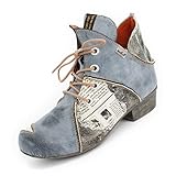  TMA Damen Stiefeletten 8818 Blaugrau 39