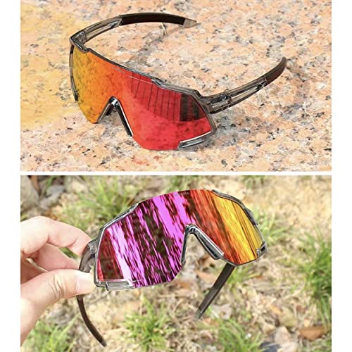 Lunette de sport solide et légère polarisée UV 400 homme femme avec 3 verres interchangeables pour le cyclisme, la pêche, le golf, la course + cordon + socle verre myopie (+ étui et pochette OFFERT) - Image 8