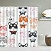 XCBN Liebe Katze Duschvorhänge Dekoration Wasserdichter Stoff schöne Cartoon Kind Bad Vorhang Badezimmertür Dekoration A6 150x200cm