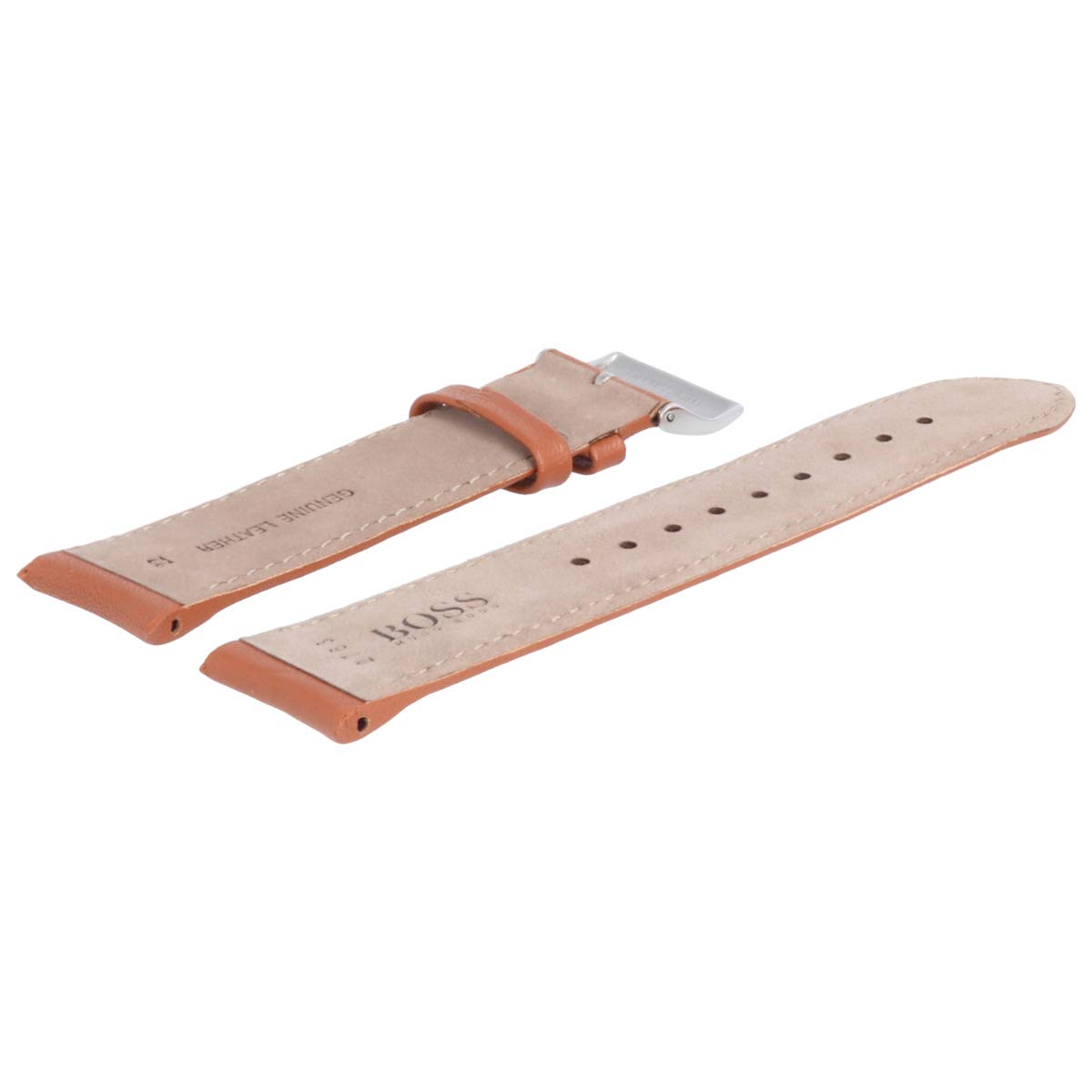 HUGO BOSS Uhrenarmband 22mm Leder Braun - 659302763