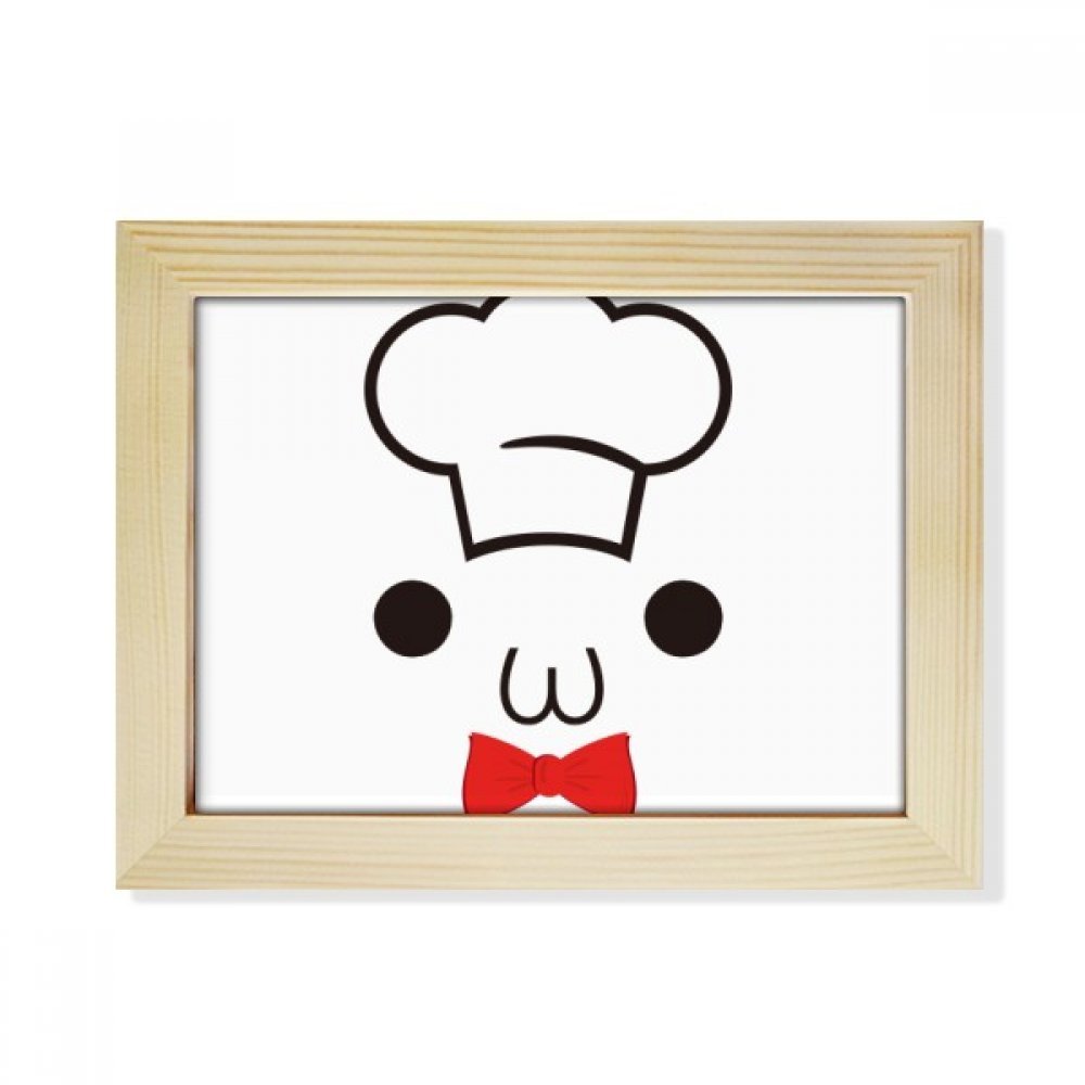 DIYthinker Lovely Face I Am A Chef Expression Desktop Photo Frame Picture Art Decoration Painting 6x8 inch
