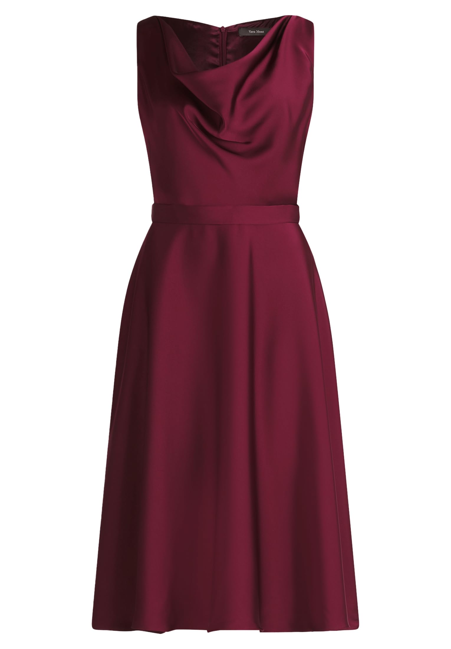 Vera Mont Sukienka damska, sukienka koktajlowa, Deep Wine, 46