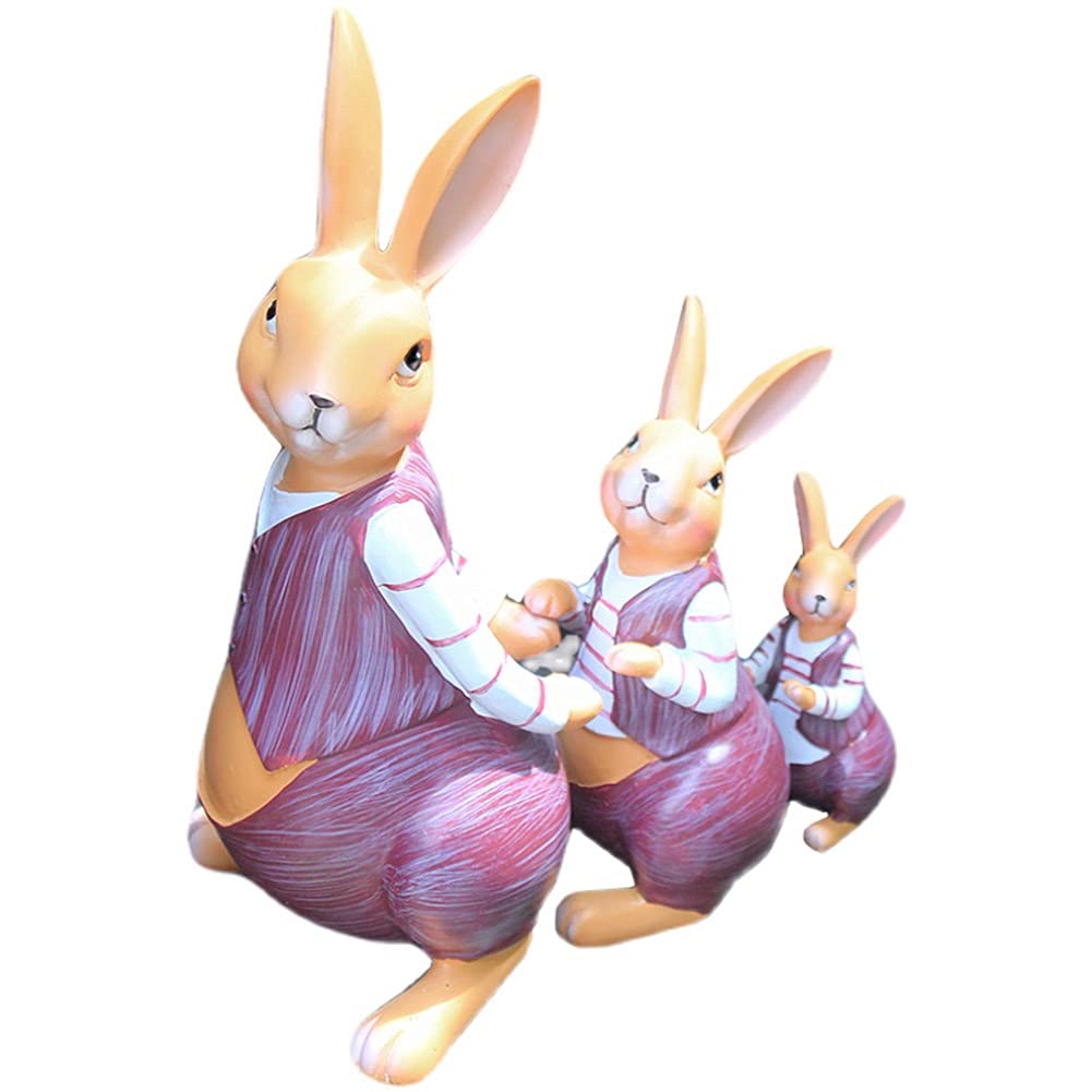 Statue de lapin de jardin en simulation d'animal pour décoration extérieure haut de gamme