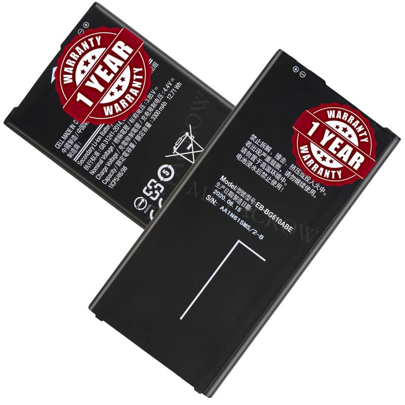 Image of Original EB-BG610ABE Battery Compatible for Samsung Galaxy J7 Max | J7 Prime | On Max | On Nxt | J7 Prime 2 - (3300 mAh) - 1 Year Warranty BC45 AX4