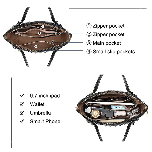 COOLCY Genuine Leather Purses for Women Crocodile Crossbody Small Satchel Bag Designer Shoulder Handbags for Ladies4