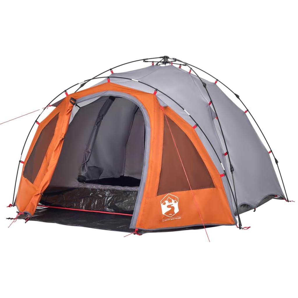 Tienda de campaña domo para personas verde, sistema de liberación rápida, poliéster impermeable con revestimiento de PU, tienda de campaña al aire libre xx,cm, fácilmente portátil, para aventuras de