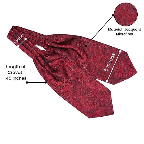 Image of The Tie Hub Microfibre Cravat for Men - Formal & Wedding Occasion Wear