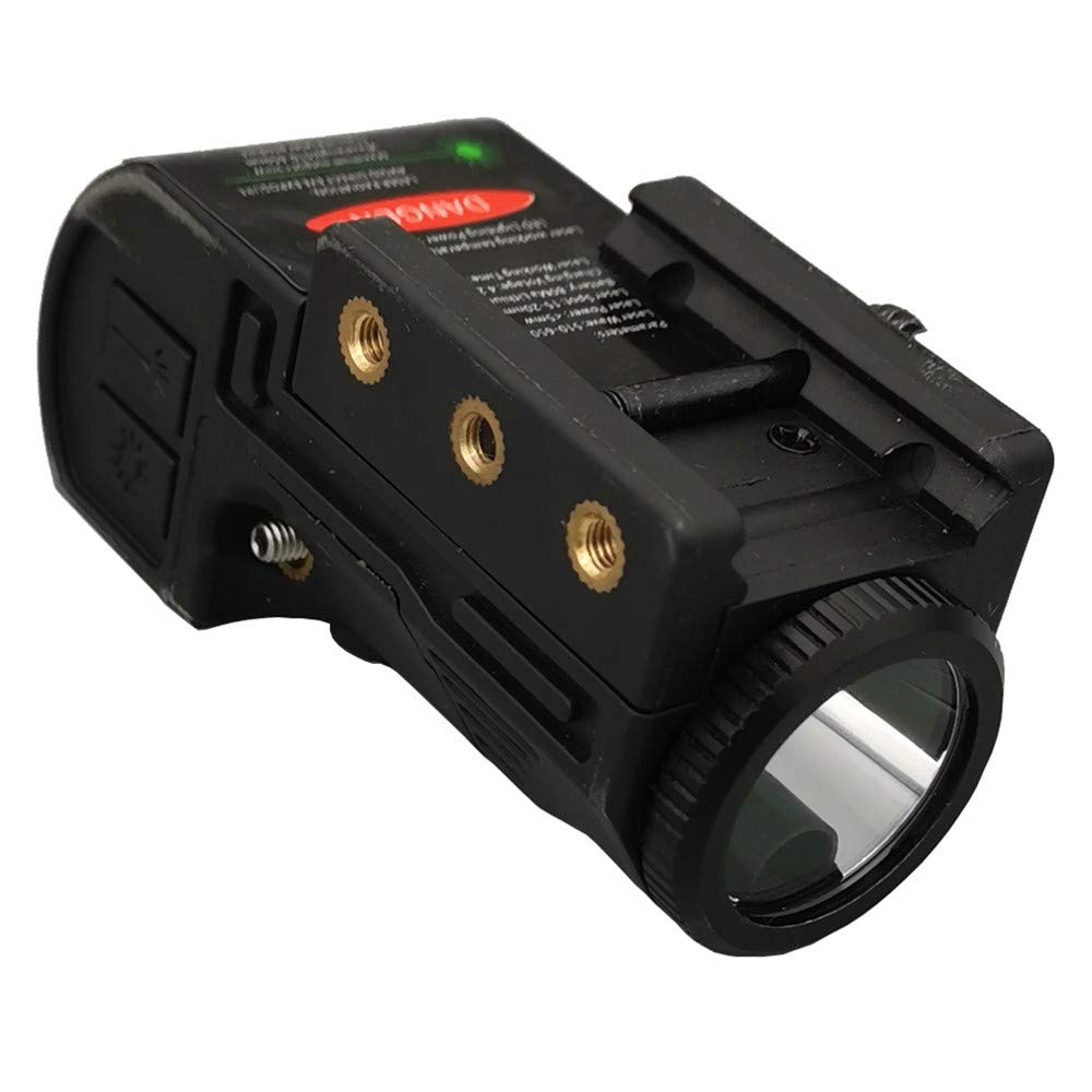 Laswin Tactical Flashlight with Internal Red Laser Sight for Handguns,2