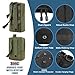 Imagen de MUCHER Pack de 3 Bolsas Tácticas Pequeño Molle EDC Bolsa Utility Riñonera con 3 Mosquetón y Llavero