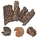 Gadpiparty Pet Reptile Bark Climbing Tree Decor Natural Cork Bark Hideout Terrarium Accessories for Snakes Lizards and Small Pets Secure Climbing Platform 5.12In